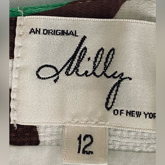 Very chic 💥🌹🔥🔥Milly of NY green geometric sheath dress - Picture 8 of 14